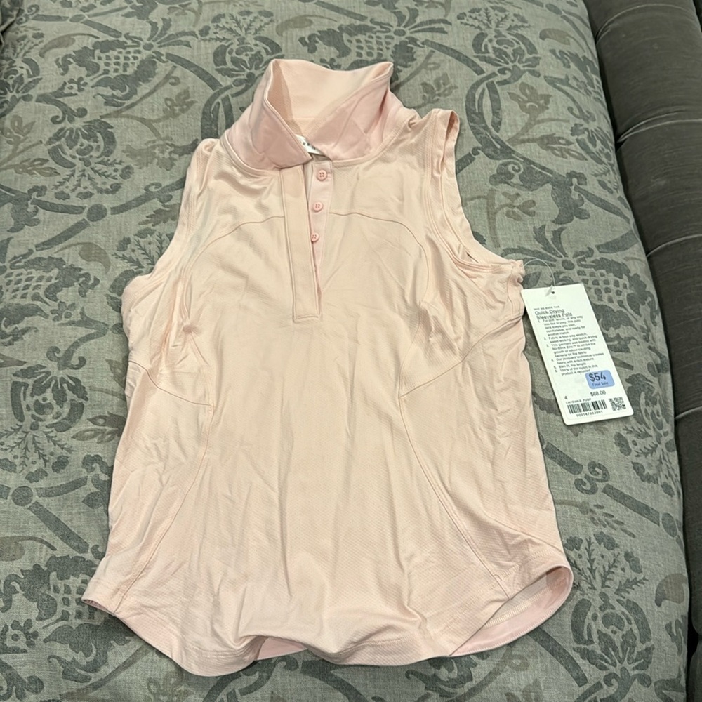 Authentic Lululemon quick drying sleeveless polo size 4